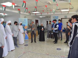 GR-12-Boys giving donation at Sharjah City for HumanitarianServices